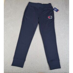 CHAMPION Sweatpants Men Medium Blue Joggers Lounge 3 Pocket Workout Training Gym